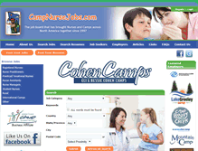 Tablet Screenshot of campnursejobs.com